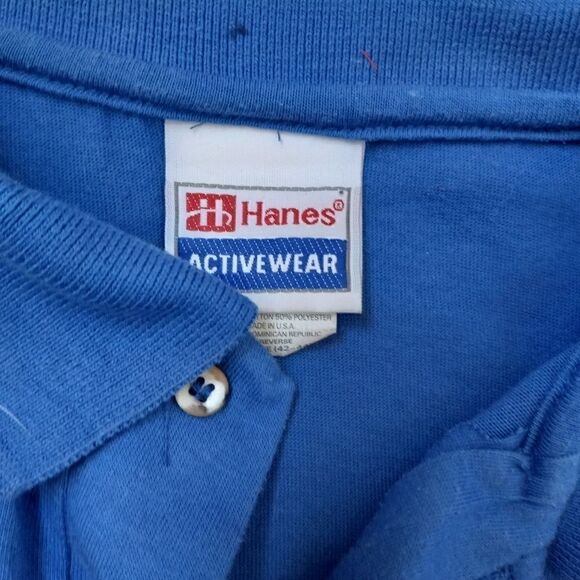 HANES ACTIVE WEAR POLO ADULT LARGE 42-44 - Picture 3 of 6